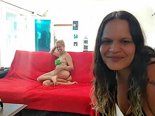 In this reality video call, paty bumbum and fada mel engage in lesbian interracial fetish with big asses.