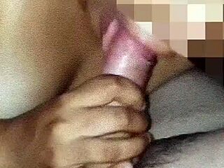I Lick My Husband’s White Dick, Then Ride Him with Condom Until He Cums Inside It