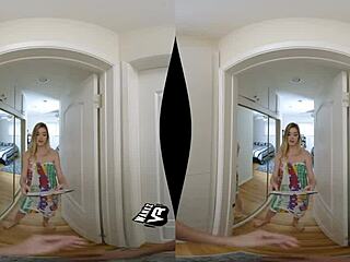 Anny Aurora breaks dorm rules with wild riding on WankzVR