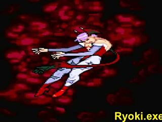 Hey, check Kuromaru battling Lilith in epic fighter clash