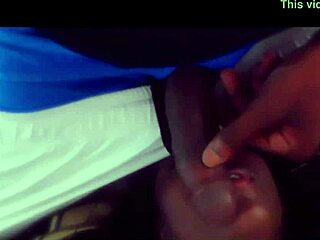 Allen Ebony Couple Blowjob Action