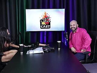 Paulo Avelar and Tiv Models in Hot Cast with Victoria Beatriz in Sheer Red Lingerie