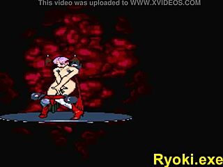 Hey, check Kuromaru battling Lilith in epic fighter clash