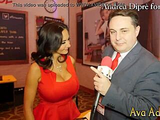 ava addams teases andrea diprè by playing with her massive boobs