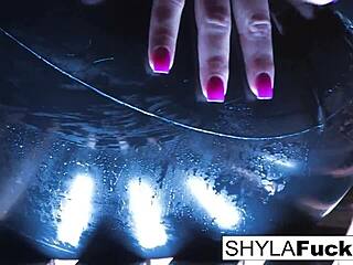 Shyla's Smoking Fetish: Blonde With Big Tits In Solo Play.