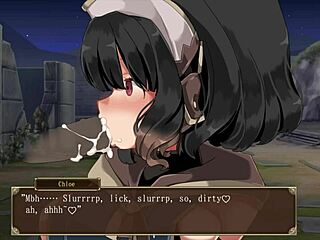 In Dark of Chloe, does the anime character endure humiliation and creampie?