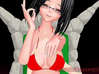 hentai anime girl DANCES and has SEX with her favorite MISTRESS