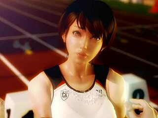 rena senpai twirls my baton in this hentai pov