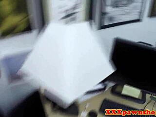 Watch the ebony babe say, I'm stripteasing for the pawnbroker.