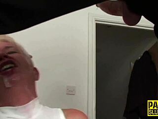 Mature Sub Face Fucked with Big Cock Deepthroat