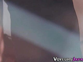 Japanese Beauty Toys Cunt in Public Display