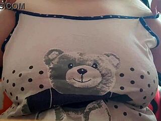 shy stepsister flashes big tits on cam instead of studying 😍