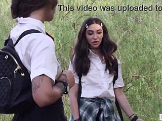 Principals Lesbian Step Daughter Stalks Her Crush With Jane Wilde And April Olsen