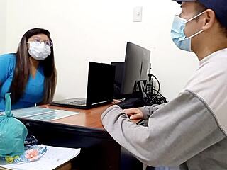 Nurse by Day, Hot Busty Escort by Night Seducing Clients