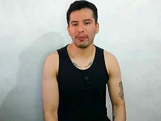 Wow! Young twink devours huge thick cock of friend's uncle and swallows every drop!