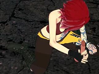 sex with tattooed lilith in 3d hentai, damn that's hot!