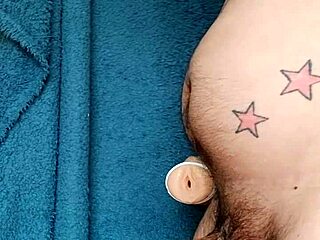 freaky kitchen action with tattooed guys banging hard