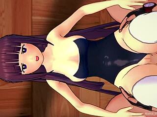 fern says, 'look at me in this tight bikini, ready for some hentai cumshot.'