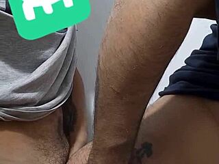 argentinan ladyboy bangs the security guy in backroom