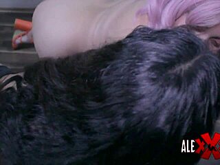 Cute Petite Babe Gets Cumshot in Kitchen