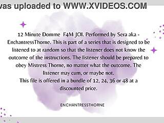 Domme Gives Jerk Off Instructions For Intense Orgasm!