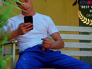 Staxus, I catch the gardener jerking off! Wanna help him finish?