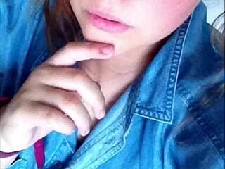 Sexy white teen slammed with intense tit action