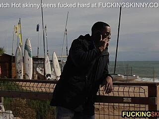 Wow, this blonde teen handles big black dick so well! 😍