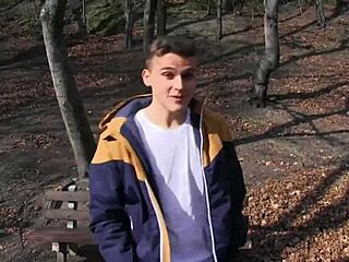 yo, check this euro twink getting paid for rough gay action!