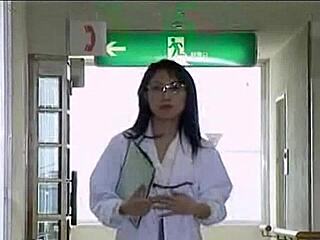 Hey, asian nurse gives sex therapy with blowjob in stockings 😘