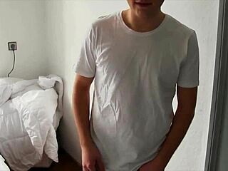 yo, check this euro twink getting paid for rough gay action!