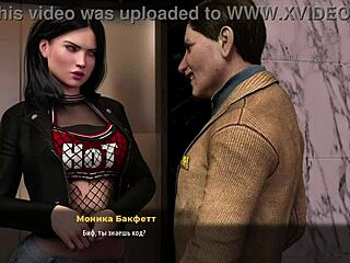 In this anime game, the girl begs to be spanked in episode 31.