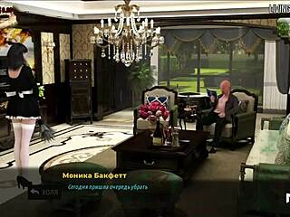 In this anime game, the girl begs to be spanked in episode 31.