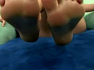 Hey, watch this kinky blonde with foot fetish smoking and riding for cumshot!