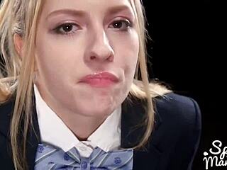 Blonde Girl Loves Cum So Much at Wild Blowbang Party. She Swallows Every Drop at This Bukkake Bash!