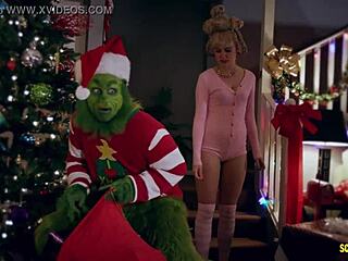 screwbox brings the grinch xxx parody with a monster 4some teen group in stockings!
