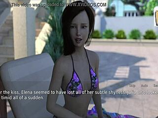 A wife and her stepmother share an erotic game adventure in part 64