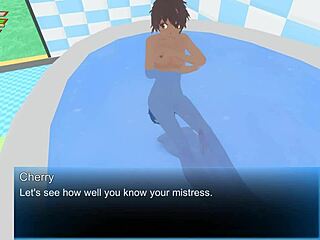 Is this femdom university cherry in bathroom humiliation?