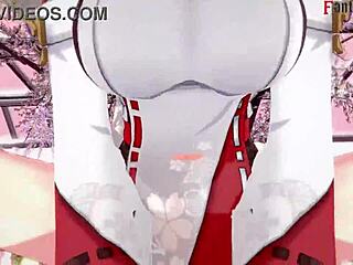 Yae Miko engages in intense sex with ahegao expressions in Genshin Impact fantasy