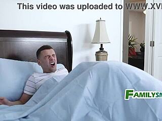 Stepsister Surprised Me While I Was Resting With Oral Blowjob On Bed