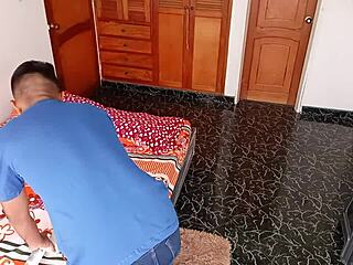 i'm fucking the masseur with his big cock while my husband waits at home 😈