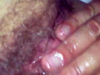 Step mom and son play with oiled fat pussy