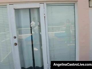 sweet cuban angelina castro super banged on rooftop