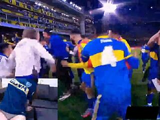 Te Enseño Como Se Vive Un Verdadero Superclasico con Skinny Argentinian Teen Outdoors.