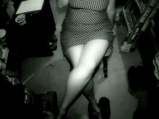 Kaitee Banggs Shows Thick Milf Body, Big Ass, Natural Tits And Juicy Hairy Pussy In Office Dress!