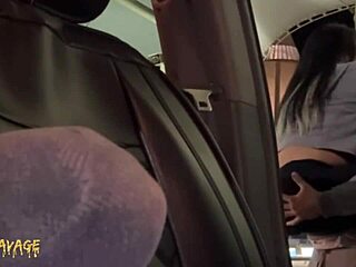 Car Ride Blowjob Turns Into Anal Fucking With Pretty Asian Babe