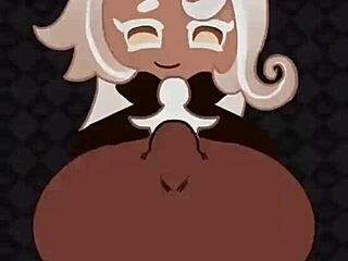 latte cookie enjoys titty fuck with monster cock and cumshot