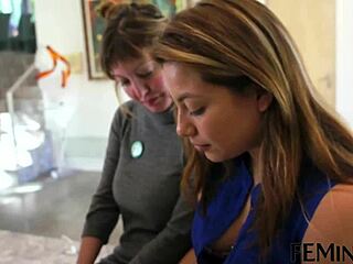 Step Sister Pussy Licking Tutor In Lesbian 3 Some