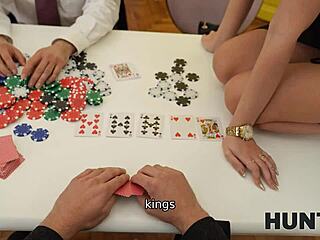 brunette with pierced nipples in reality pov scene