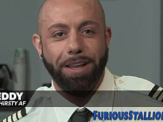 gay hunk fingers tight ass before hardcore pounding and facial cumshot!